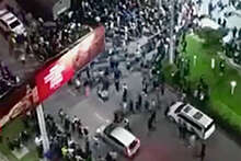 В центре Бишкека 29 человек получили травмы во время беспорядков