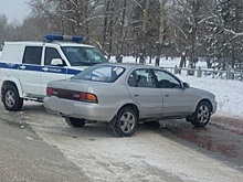 Автоледи протаранила полицейскую машину в Бердске