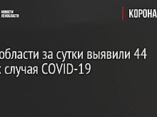 В Ленобласти за сутки выявили 44 новых случая COVID-19