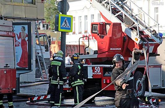 Пожарные ликвидировали возгорание в пансионате в Новой Москве