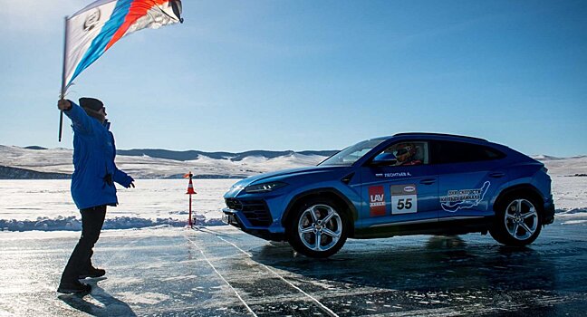 Lamborghini Urus установил рекорд скорости на льду