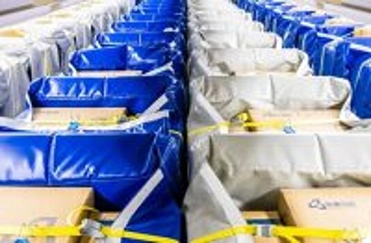 KLM выполнила первый грузовой рейс с Cargo Seat Bags