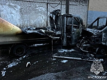 В российском городе две «ГАЗели» сгорели дотла на парковке