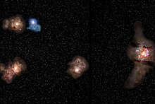 Nature: темную Вселенную первым озарили вспышки карликовых галактик