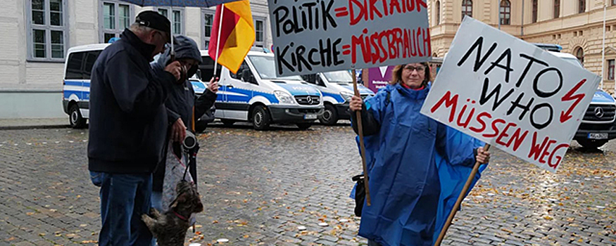 FT: немцы на акции протеста требуют пересмотреть политику в отношении поддержки Украины