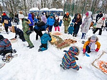 В экоцентре «Лесная сказка» прошел фестиваль «Снежный холст»