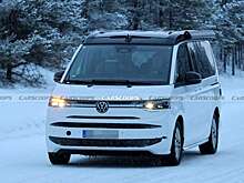 Обновленный Volkswagen Multivan T7 замечен на зимних испытаниях