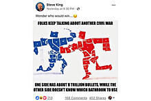 Конгрессмен изобразил гражданскую войну в США оскорбительным мемом