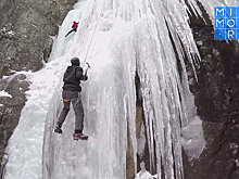 В Хунзахском районе РД проходит чемпионат республики по ледолазанию