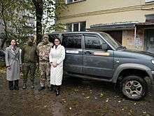 Внедорожник с гуманитарным грузом передали нижегородцы бойцам СВО