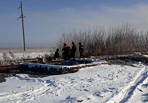 В Омске в мороз затопило улицу