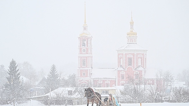 Самый большой снежный покров в ЦФО циклон намел во Владимирской области