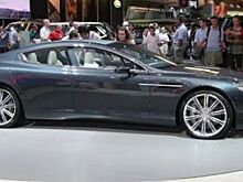 Прототип электромобиля Aston Martin Rapide E впервые показан в движении