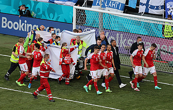 Сборная России выразила поддержку потерявшему сознание в матче чемпионата Европы Эриксену