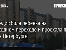 Автоледи сбила ребенка на пешеходном переходе и проехала по нему в Петербурге