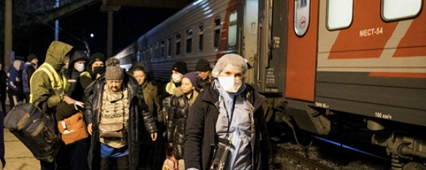 В Ульяновск прибудет третий поезд с 200 беженцами с Донбасса