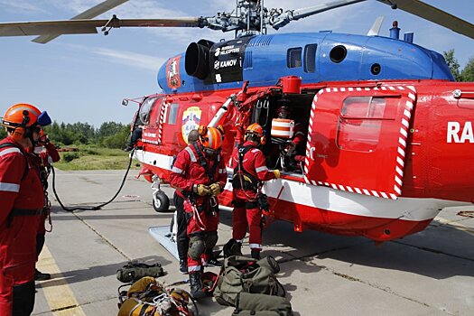Фото: Как выглядят новые вертолеты спасателей Московского авиационного центра