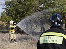 Под Волгоградом прошли учения МЧС по ликвидации ландшафтных пожаров