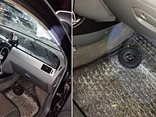 Колесико от беспилотника прилетело в лоб автомобилю в Воронеже