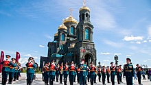 Сезон "Военные оркестры в парках" открылся у главного храма ВС РФ