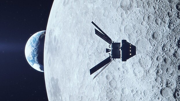Американский космический корабль Orion совершил облет Луны