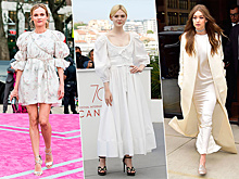 Белая, но не пушистая: 10 примеров идеальных белых платьев на звездах