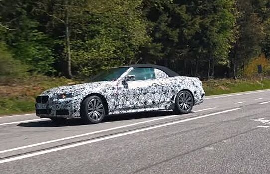 BMW 4 серии с откидным верхом и шипованными шинами попался на Нюрбургринге