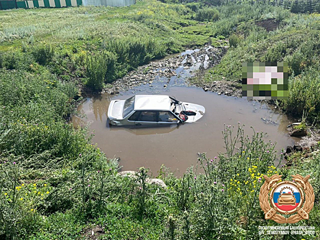 Два человека погибли из-за падения автомобиля в воду в Башкирии