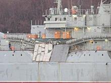 Сухогруз протаранил российский десантный корабль