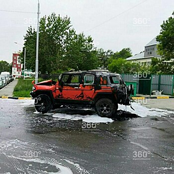 Машина главы МВД Сахалина сгорела