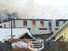 Ранним утром в Ачинске произошел пожар в торговом центре