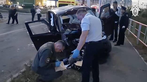 СК показал видео с места ДТП в Благовещенске