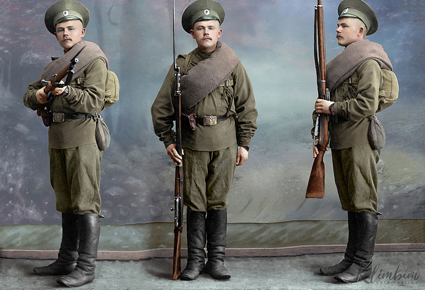 Экипировка военнослужащего русской императорской армии во время Первой мировой войны