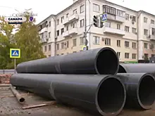 В Самаре перекладывают инженерные сети в зоне строительства новой станции метро
