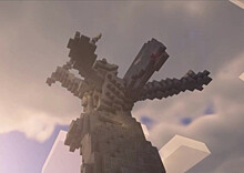 Появилось видео создания памятника «Родина‑мать зовет!» в Minecraft