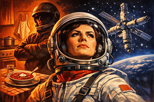 Борщ вместо орбиты: как женщина-космонавт доказала, что ее место не только на кухне. Космическое счастье Рюминых