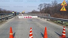 Временный объезд сделают в районе треснувшего моста в Приморье