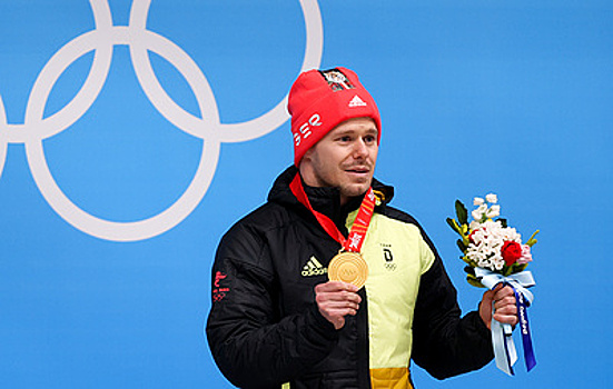 Германский скелетонист Гротхер завоевал золото Олимпиады в Пекине. Третьяков - четвертый