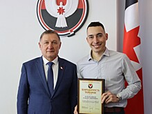 Биатлонист из Ижевска Ильназ Мухамедзянов получил Благодарность за особые личные заслуги и достижения в сфере спорта