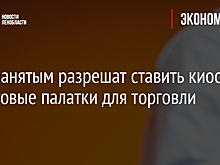 Самозанятым разрешат ставить киоски и торговые палатки для торговли