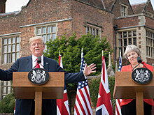 О чём говорили Дональд Трамп и Тереза Мэй в Британии