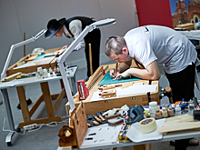 Реставрация служебного корпуса усадьбы Голицыных проходит в саду имени Баумана