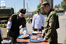 Обед на тысячу человек приготовили повара дивизии Дзержинского на мастер-классе в Балашихе