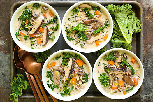 Рецепт дня: суп с рисом и грибами