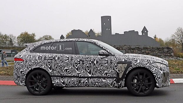 Заряженный F-Pace SVR тестируют в Англии