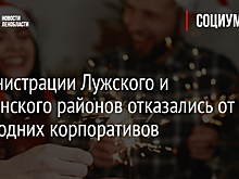 Администрации Лужского и Тихвинского районов отказались от новогодних корпоративов