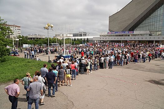 В Омске состоялся митинг против повышения пенсионного возраста