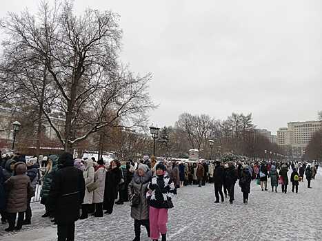 Туристы в Москве пожаловались на гигантские очереди в Кремль