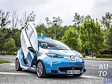 Автономная Renault Zoe с дверью Lamborghini участвует в пилотной программе