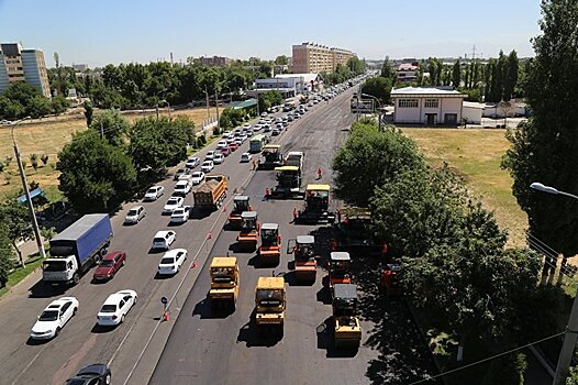 Начался капремонт дорог от улицы Руставели до перекрестка "Бадамзар"